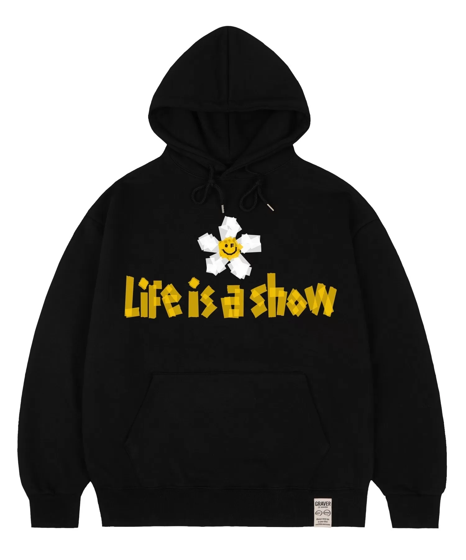 GRAVER  |[GRAVER]★TAPE FLOWER SMILE HOODIE