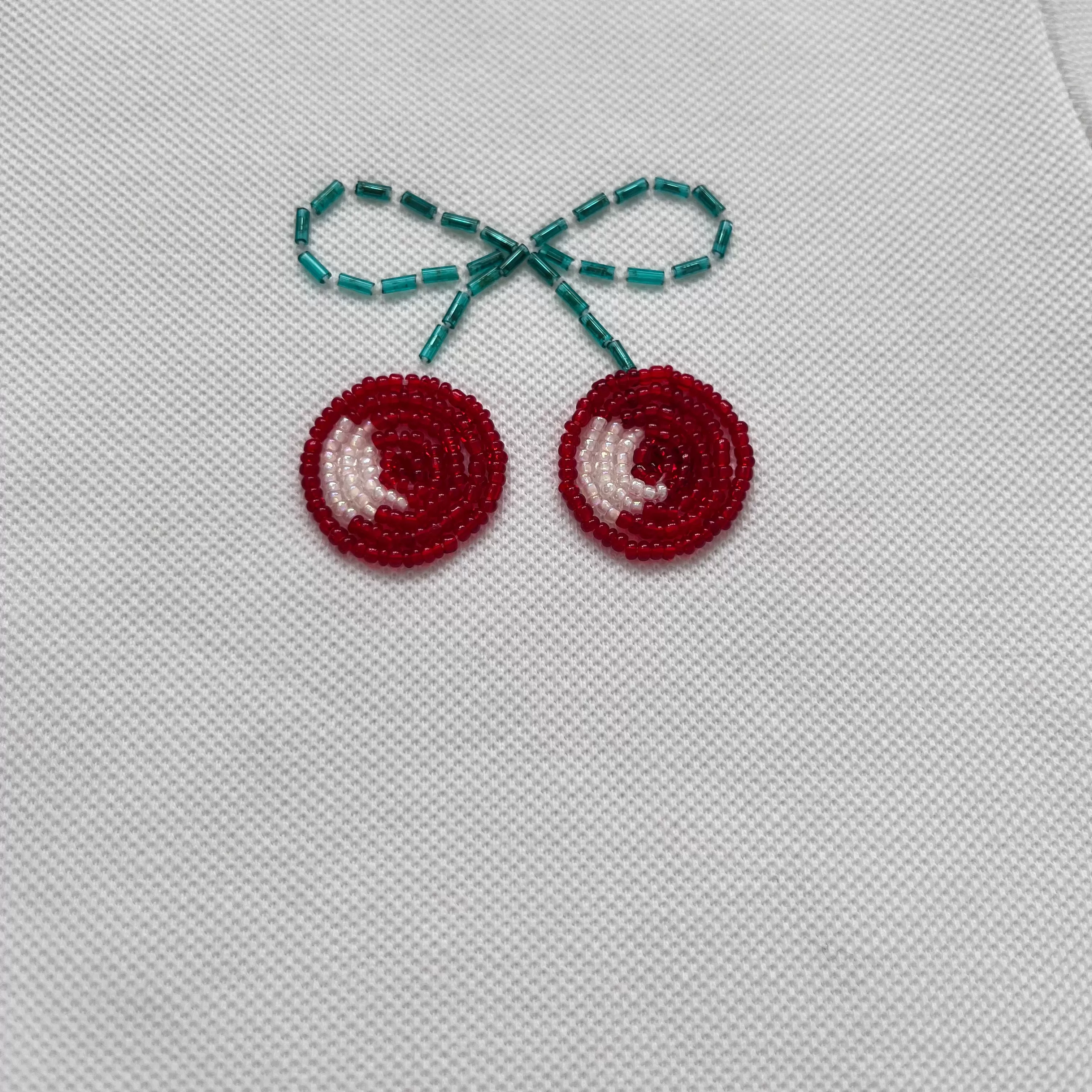 Jacadi White Sweater With Cherry Bead Motif: 12 Years