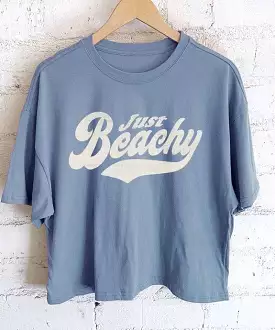 Just Beachy Graphic T-Shirt - Indigo Blue