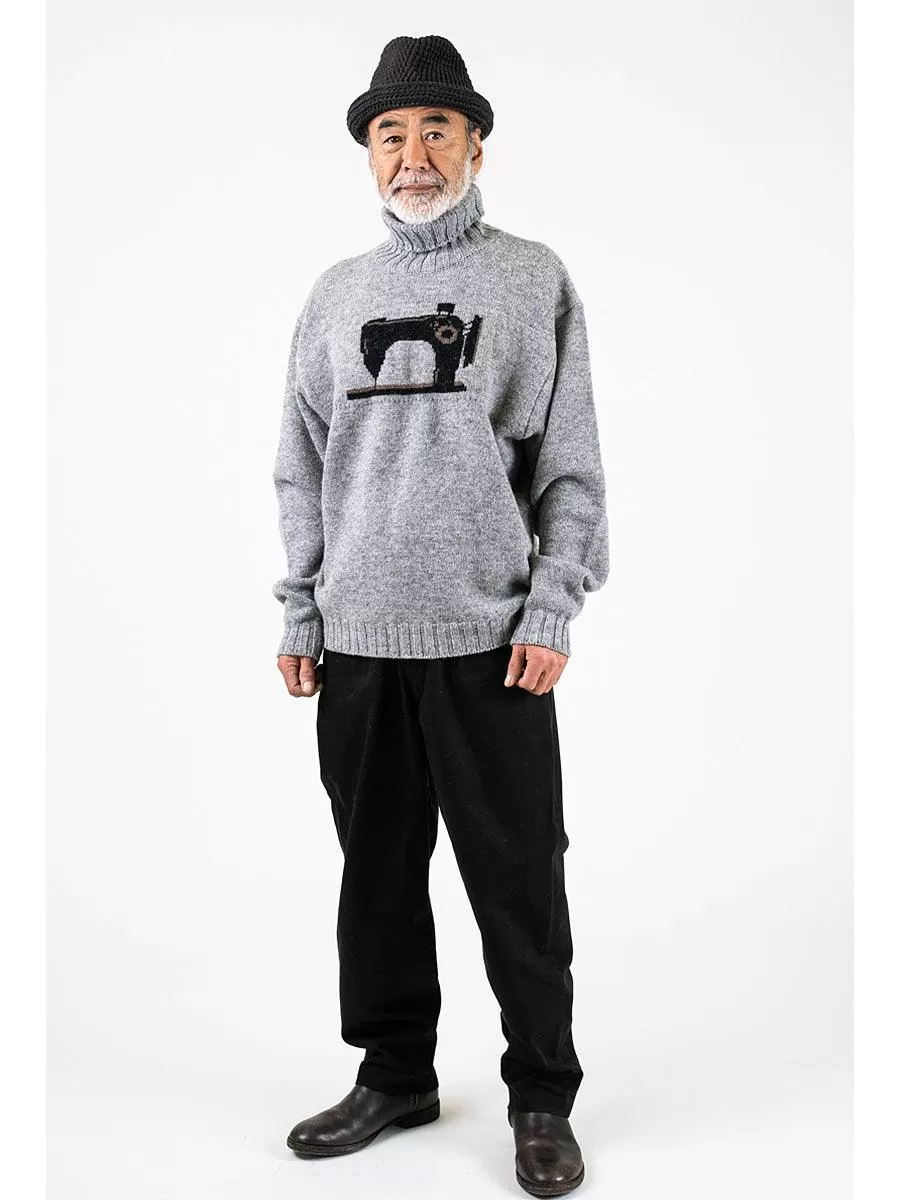 Kapital 5G wool high neck sweater (Kurogane sewing machine)