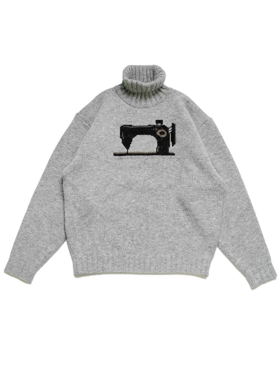 Kapital 5G wool high neck sweater (Kurogane sewing machine)