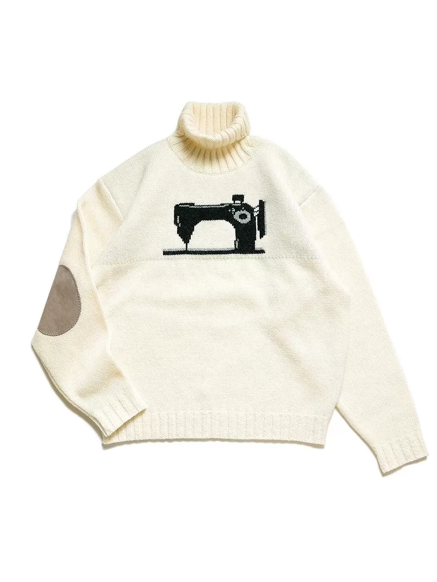 Kapital 5G wool high neck sweater (Kurogane sewing machine)