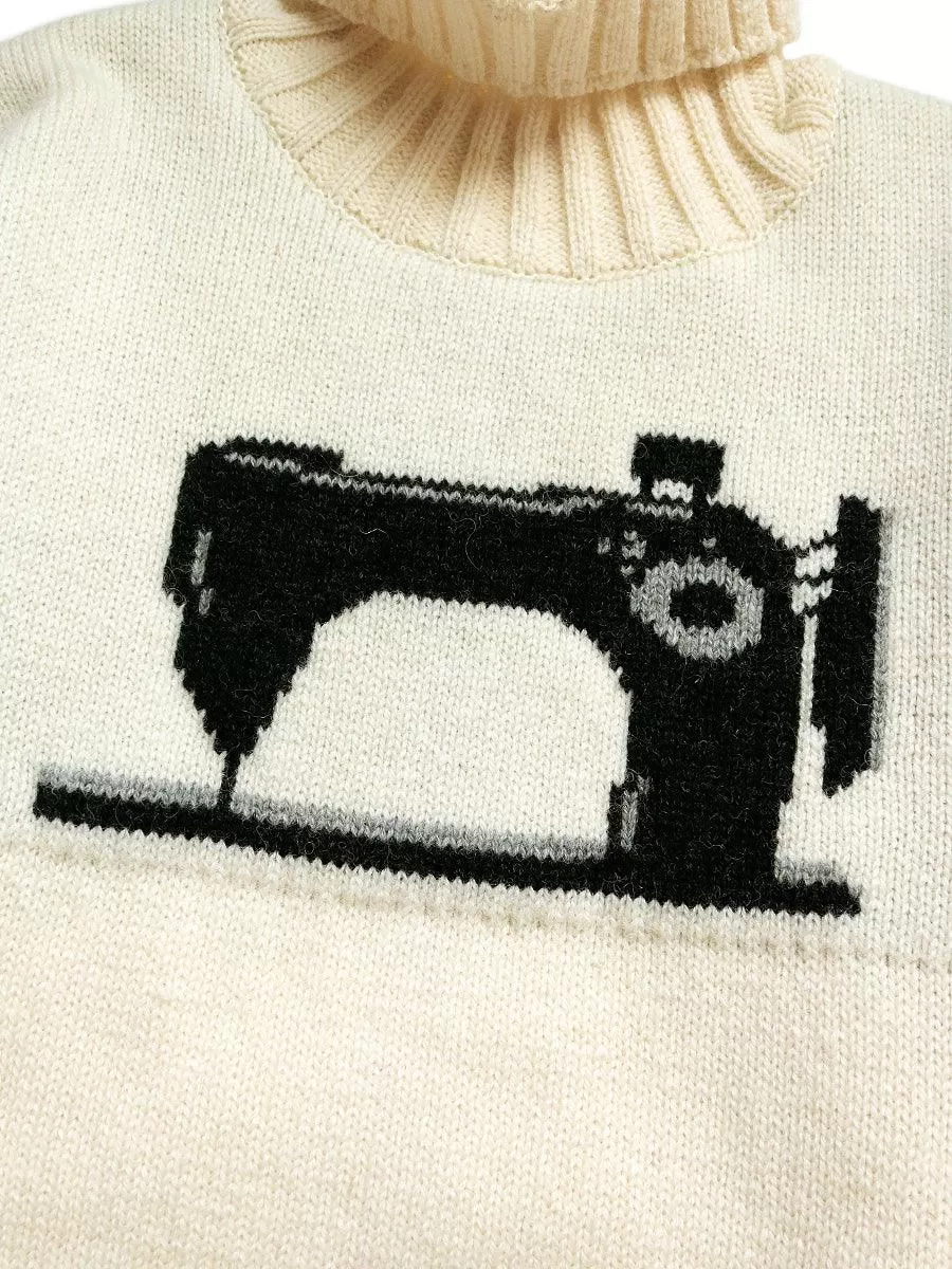 Kapital 5G wool high neck sweater (Kurogane sewing machine)