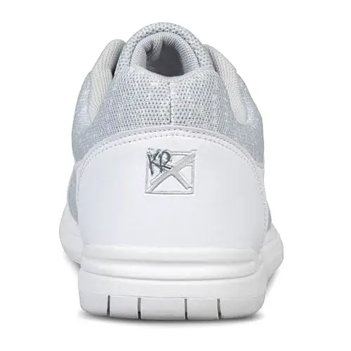 KR Mens Flyer Mesh White Grey Bowling Shoes