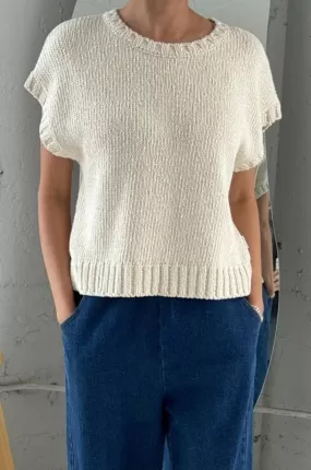 Le Bon Shoppe Pierre Cotton Sweater Top - Naturel: L