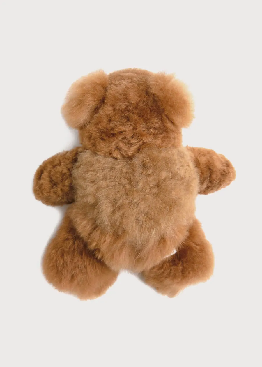 Light Brown Teddy Bear (100% Alpaca Fur)