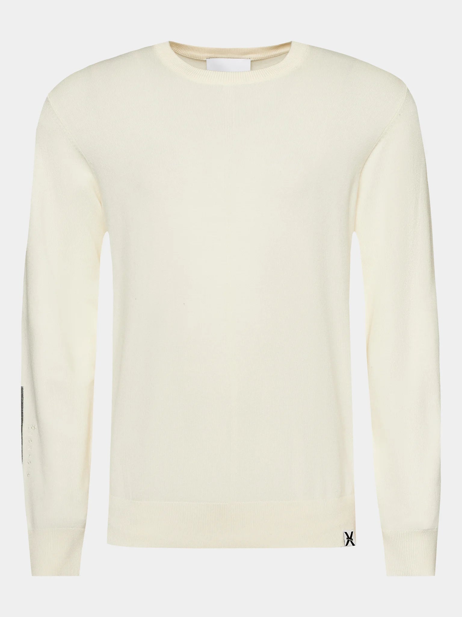 Maglia RICHMOND X con bordi a contrasto sweater panna