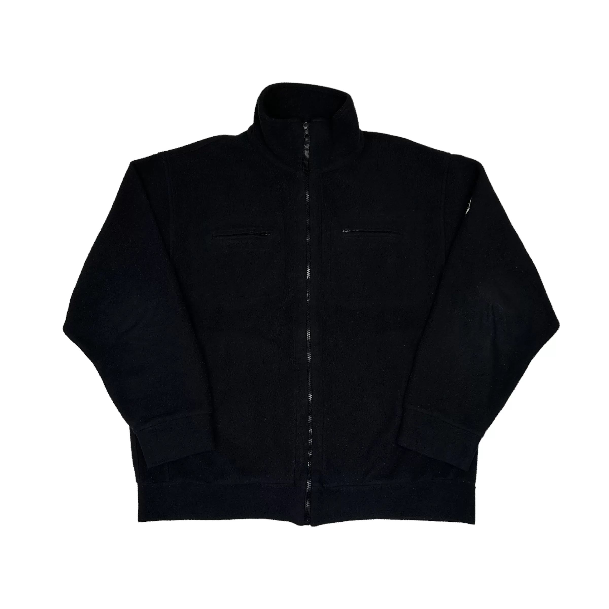 MONCLER x HUSKY VINTAGE FLEECE ZIP JACKET - BLACK