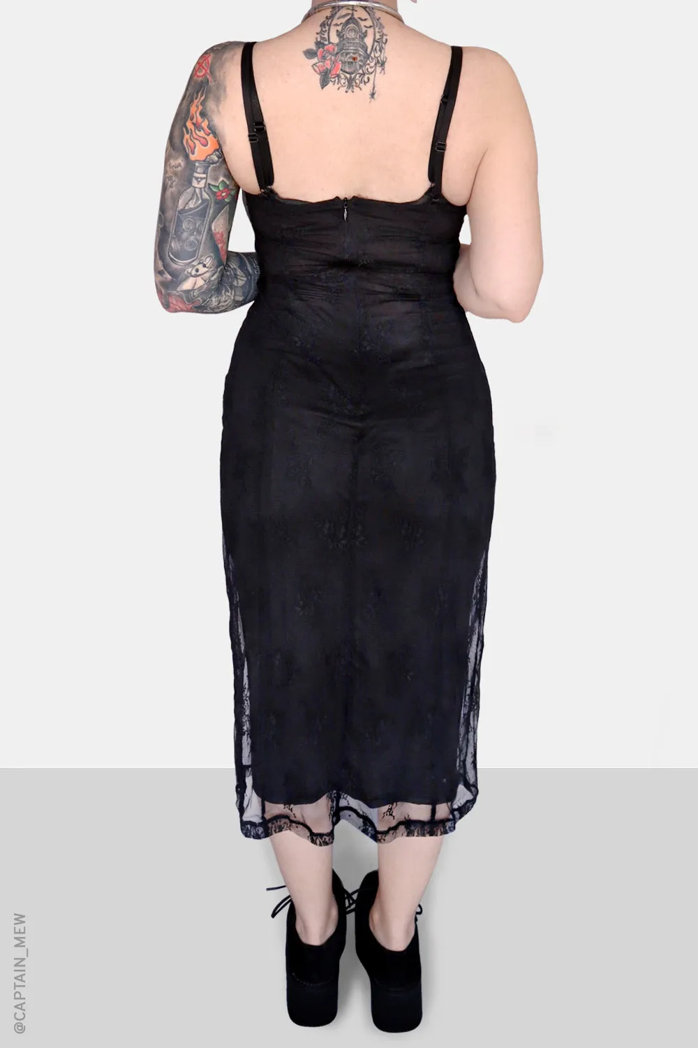 Obsidian Valentina Midi Dress