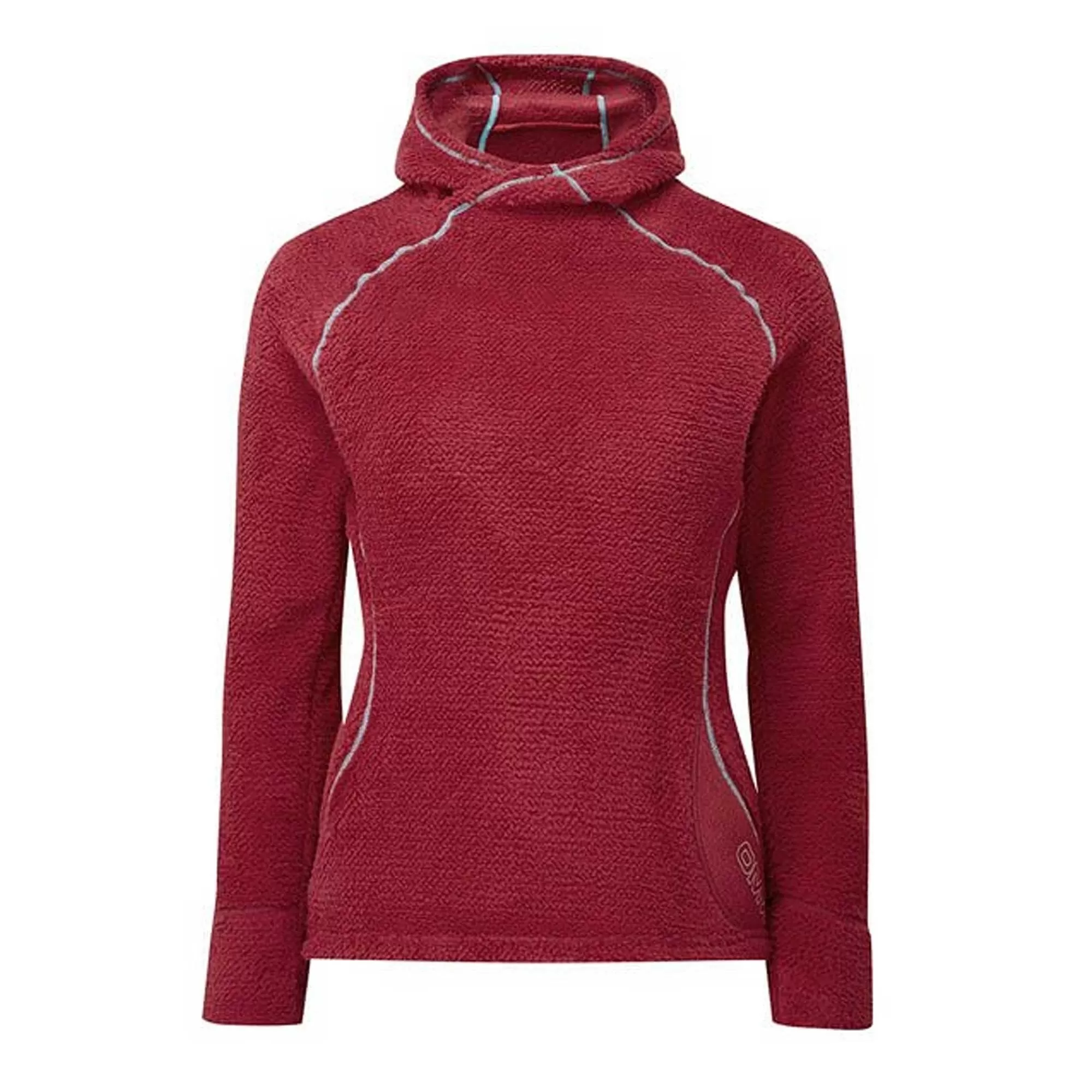 OMM  Core+ Womens Running Hoodie Dark Red