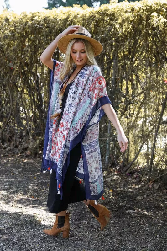 Paisley Floral Patchwork Kimono