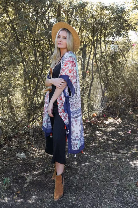 Paisley Floral Patchwork Kimono