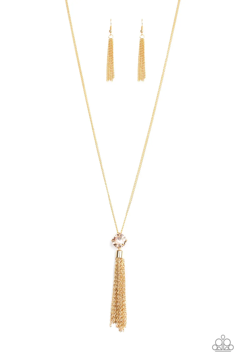 Paparazzi Accessories - Five-Alarm FIREWORK - Gold Necklace