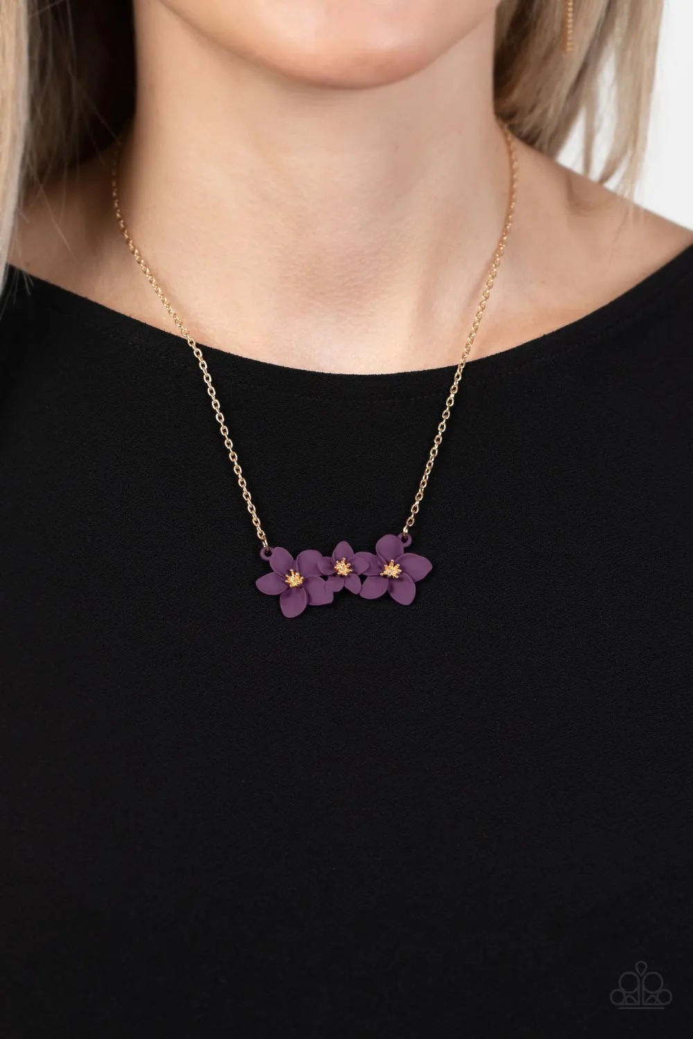 Paparazzi Accessories - Petunia Picnic - Purple Necklace