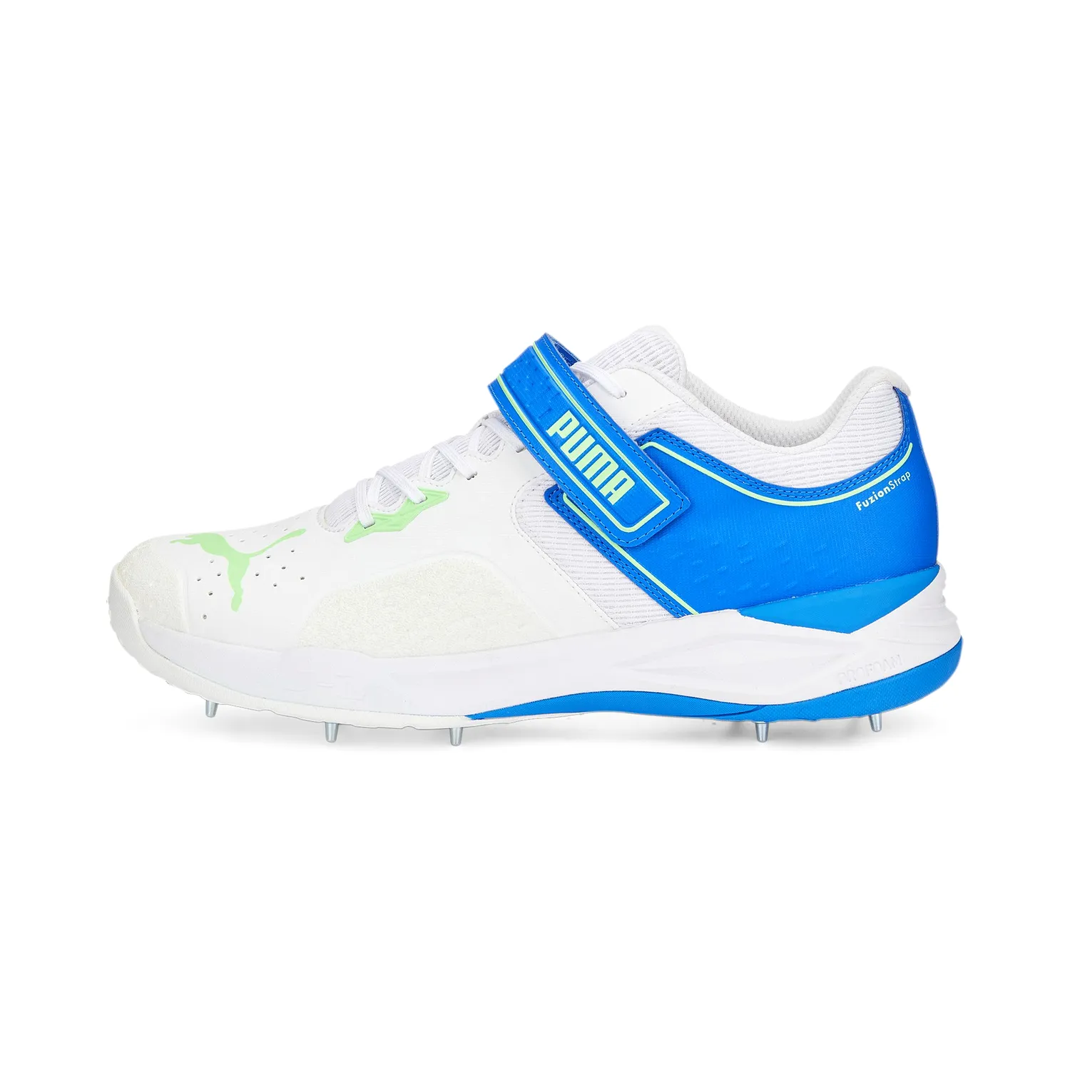 Puma 22.1 Bowling Spike Cricket Shoes (White/Blue)