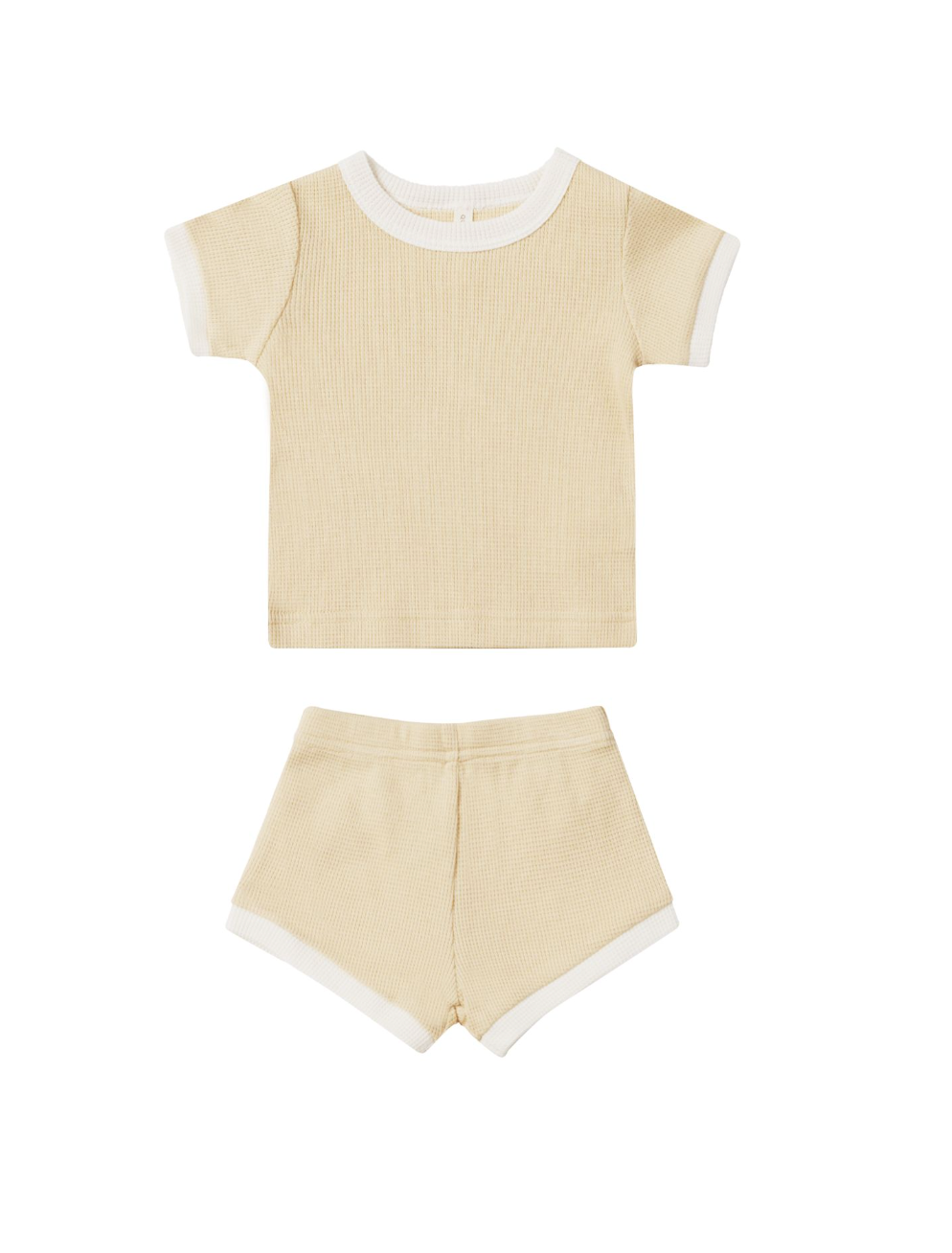 Quincy Mae - Lemon Waffle Shortie Set