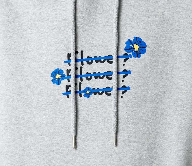 RADINEO  |[RADINEO]★ BLUE FLOWER 3 HOODIE