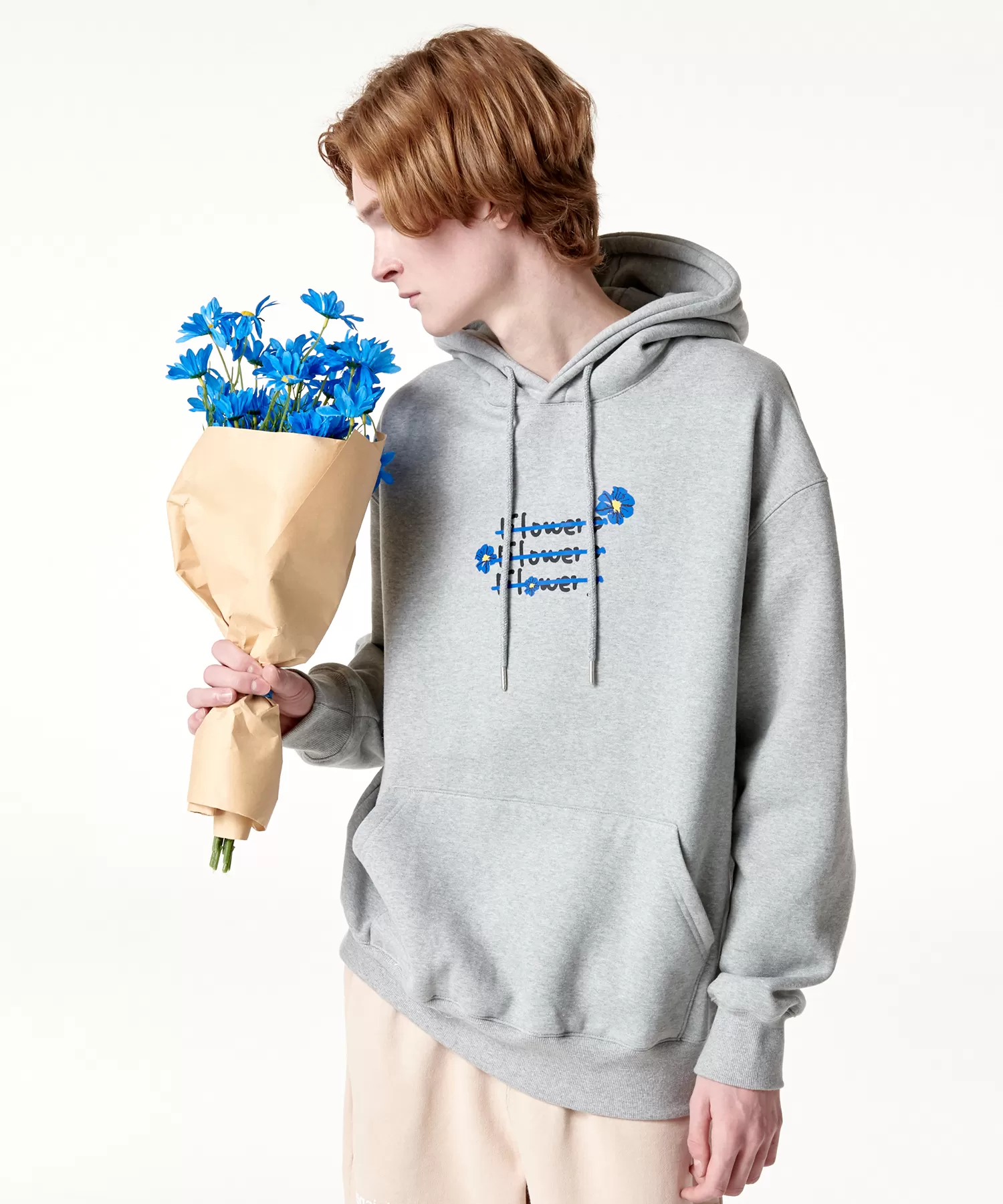 RADINEO  |[RADINEO]★ BLUE FLOWER 3 HOODIE