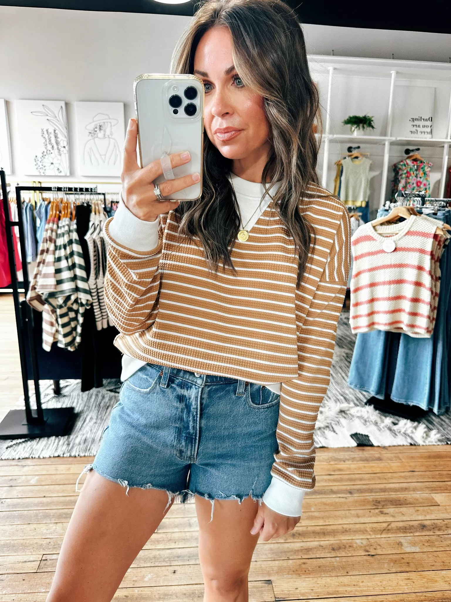 Rebecca Striped Pullover Top-2 Colors