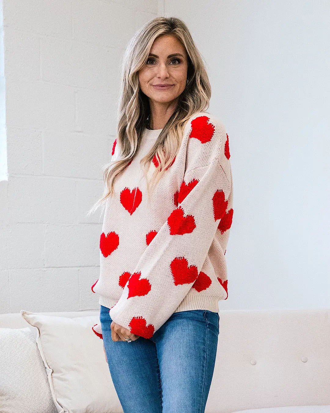 Red Heart Sweater FINAL SALE