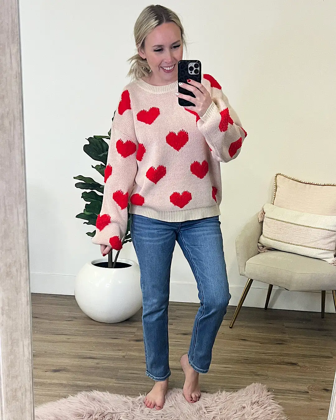 Red Heart Sweater FINAL SALE