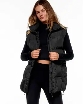 REFLECT PUFFER VEST BLACK