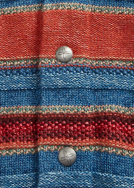 RRL Striped Shawl-Collar Cardigan