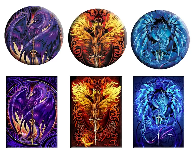 Ruth Thompson Dragonblades Button & Magnet Set