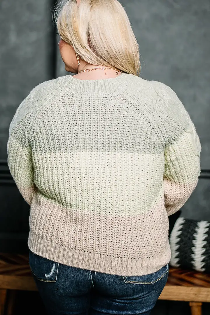 Sage Advice Color Block Sweater