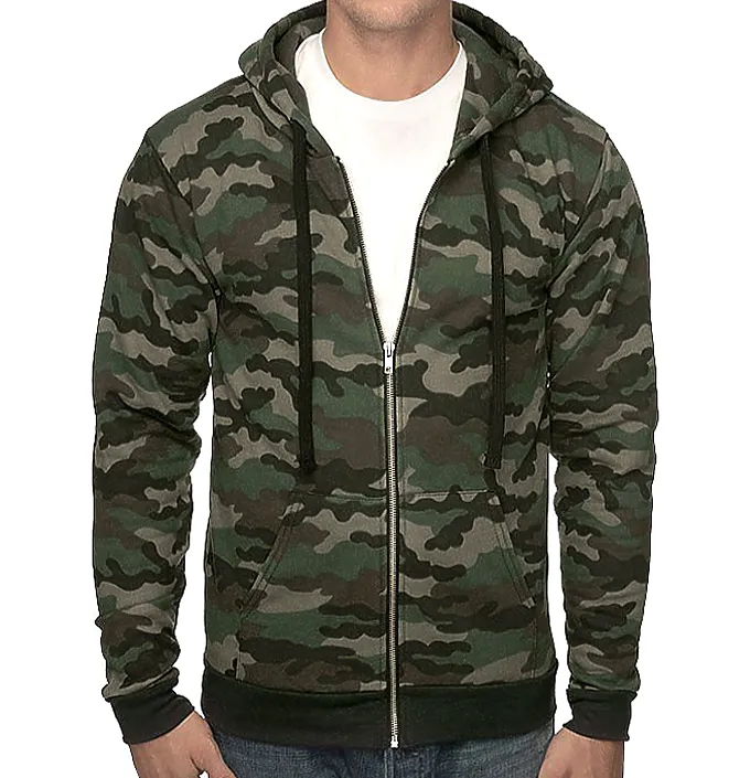 Sale: Men's/Women's Camo Camouflage Fleece Hoodie Made in USA 3510CMO