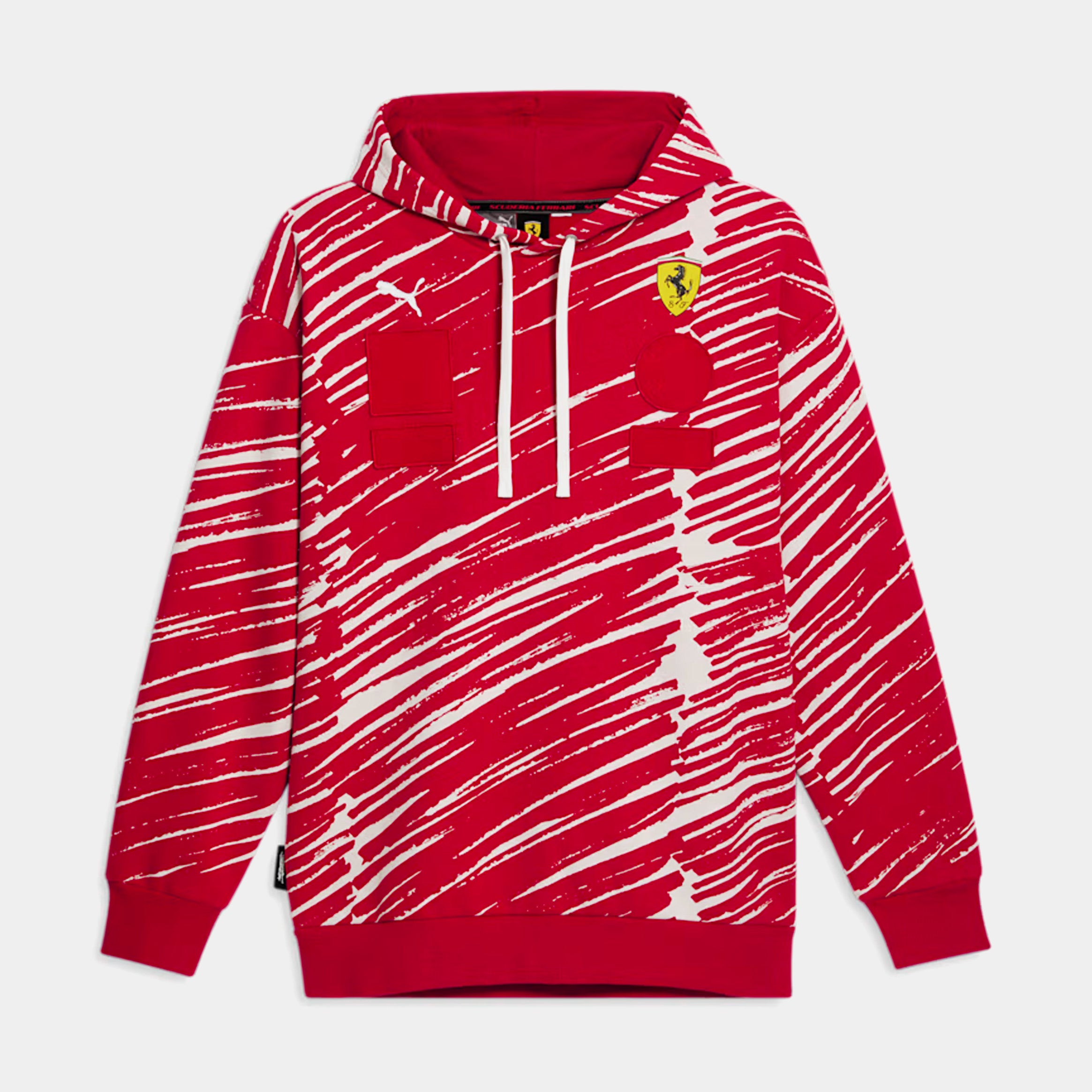 Scuderia Ferrari x Joshua Vides Pullover Mens Hoodie (Red/White)