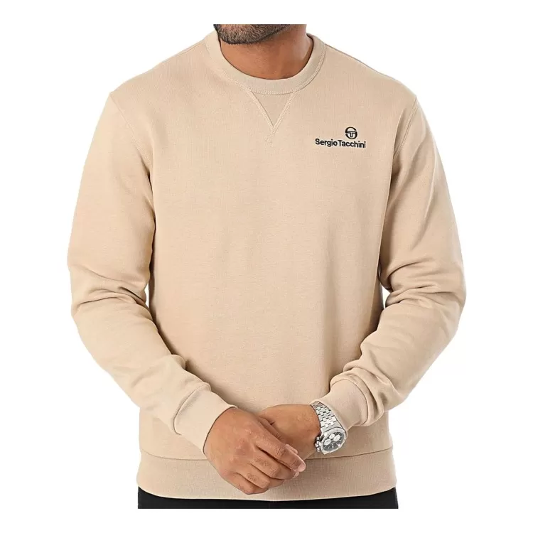 Sergio Tacchini 39406 NAWAYS Sweater Felpa Uomo Felpata Beige