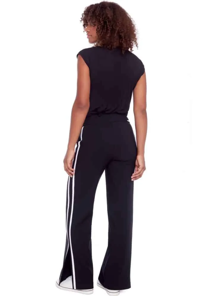 SIDE STRIPE WIDE LEG PANT