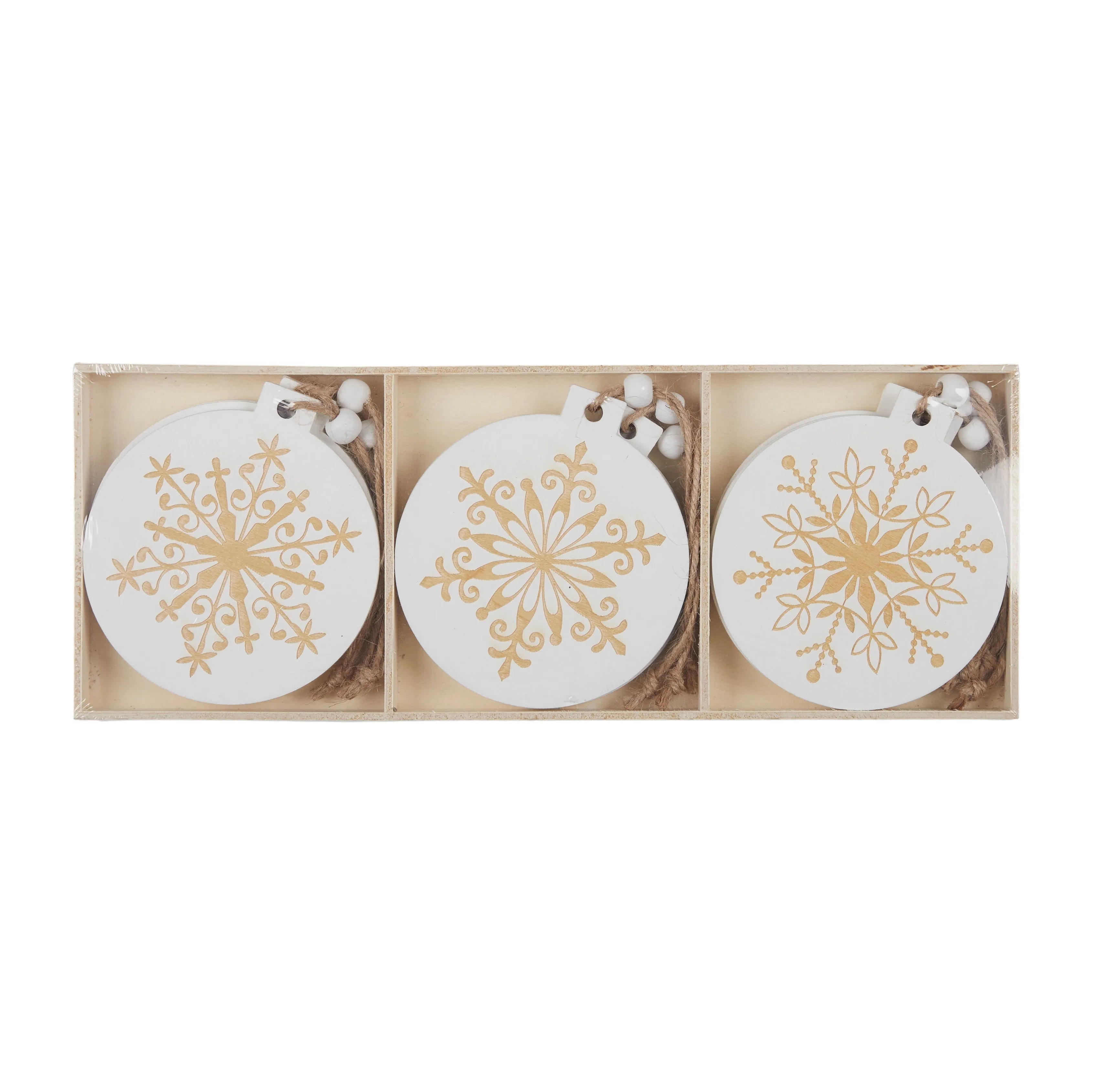 Snow Flake Ornament - White