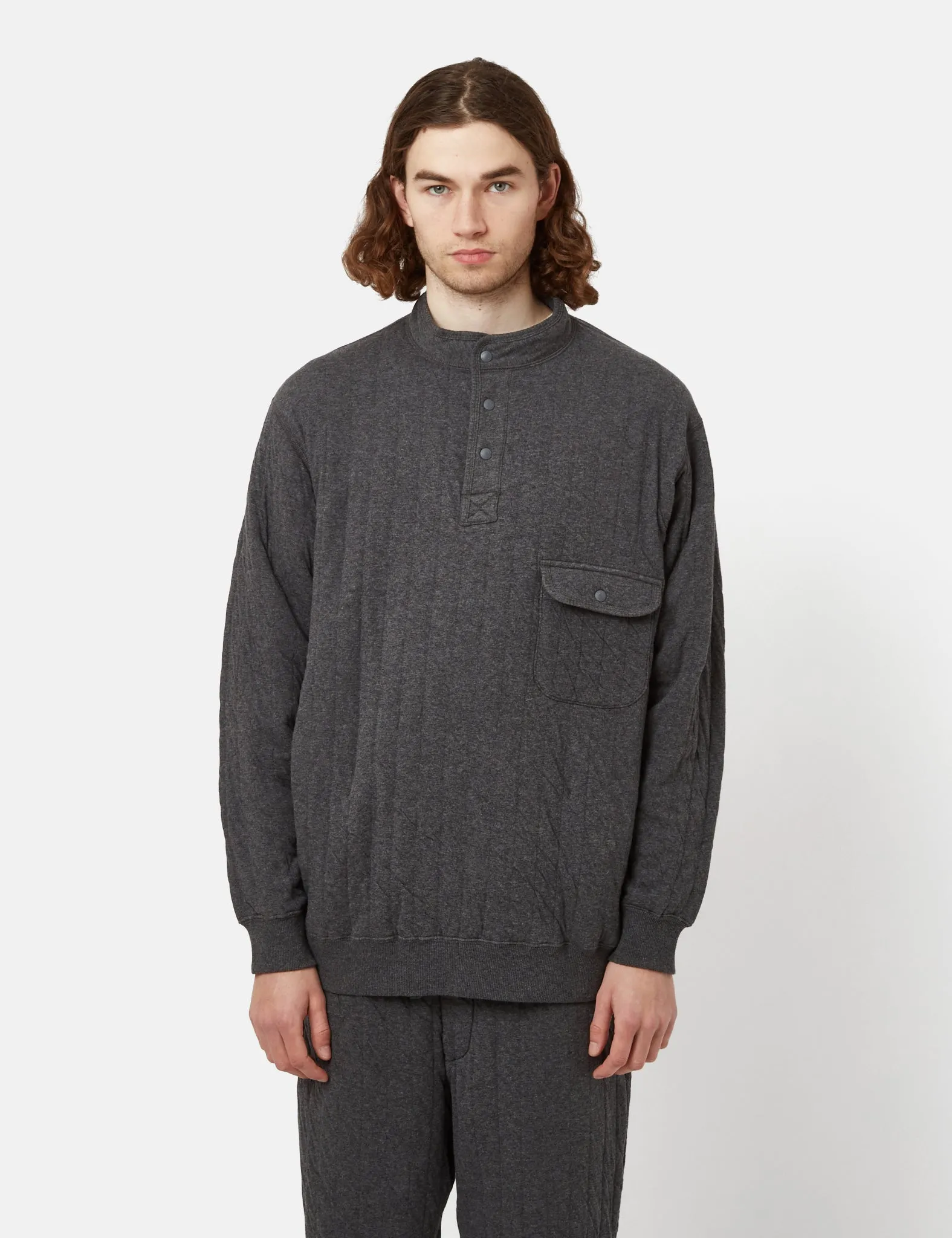 Snow Peak Natural Warm Stretch Pullover - Grey