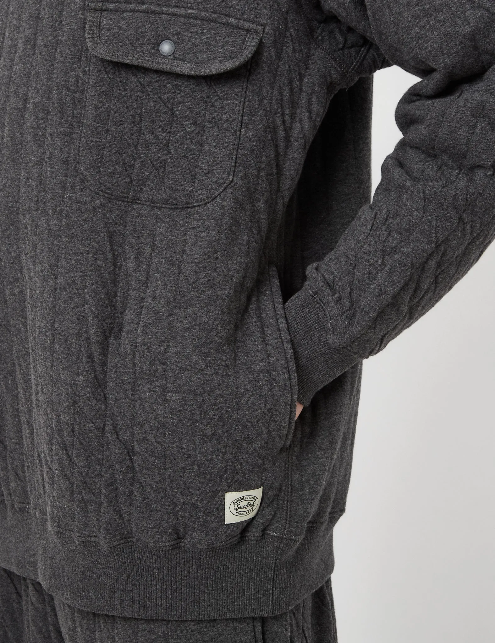 Snow Peak Natural Warm Stretch Pullover - Grey