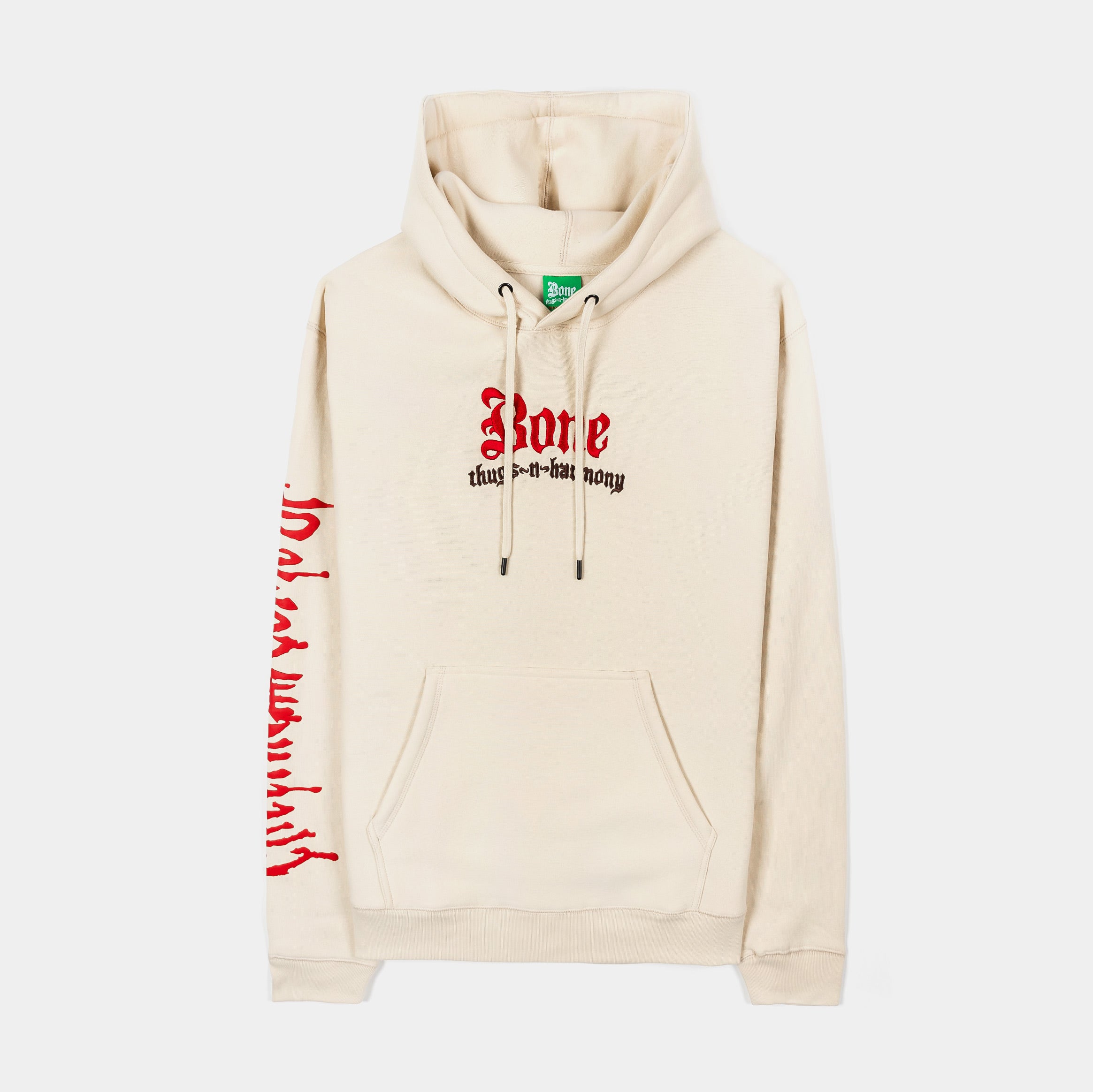 SP x Bone Thugs N Harmony Creepin Pullover Mens Hoodie (Beige/Red)