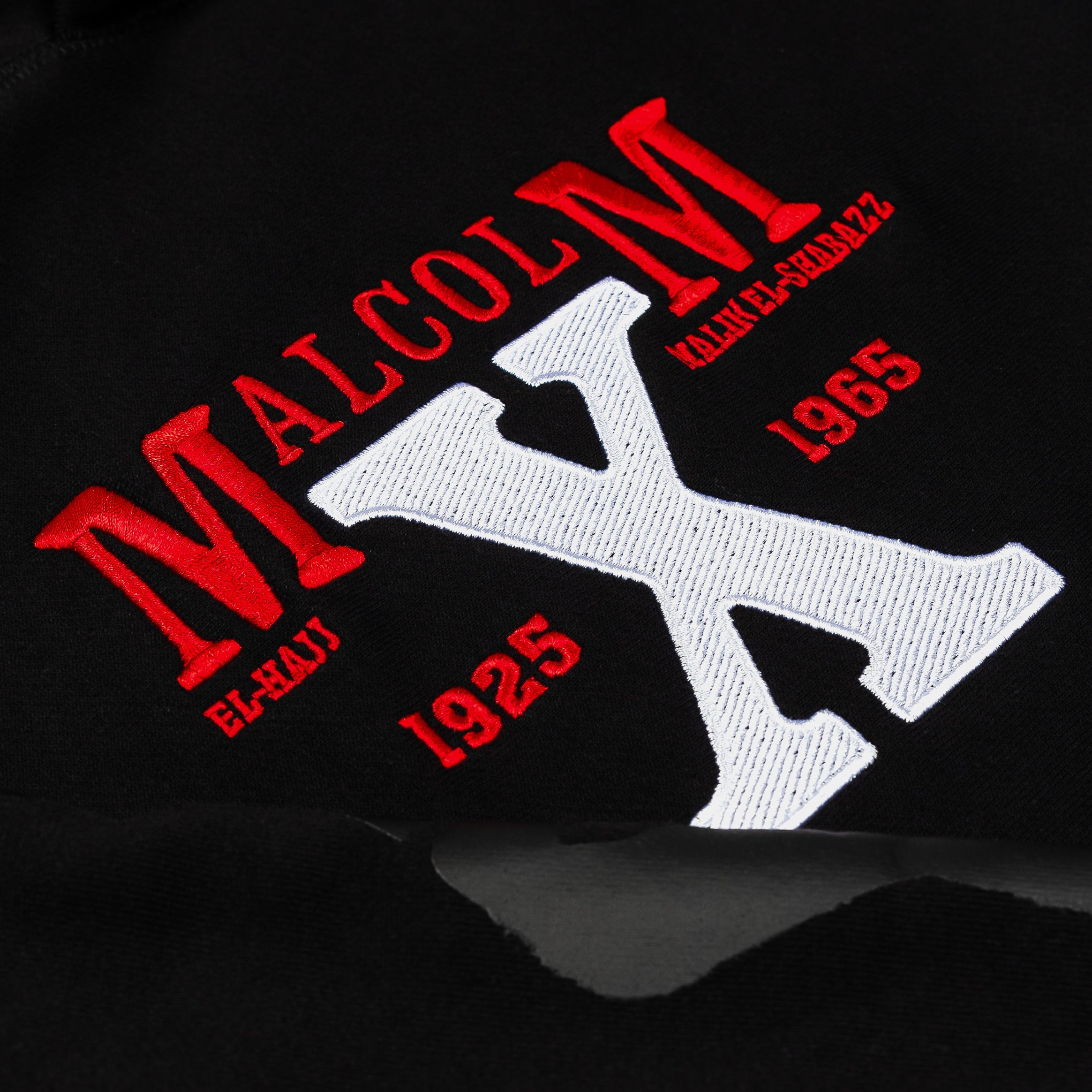 SP x Malcom X Power Pullover Mens Hoodie (Black/Red)