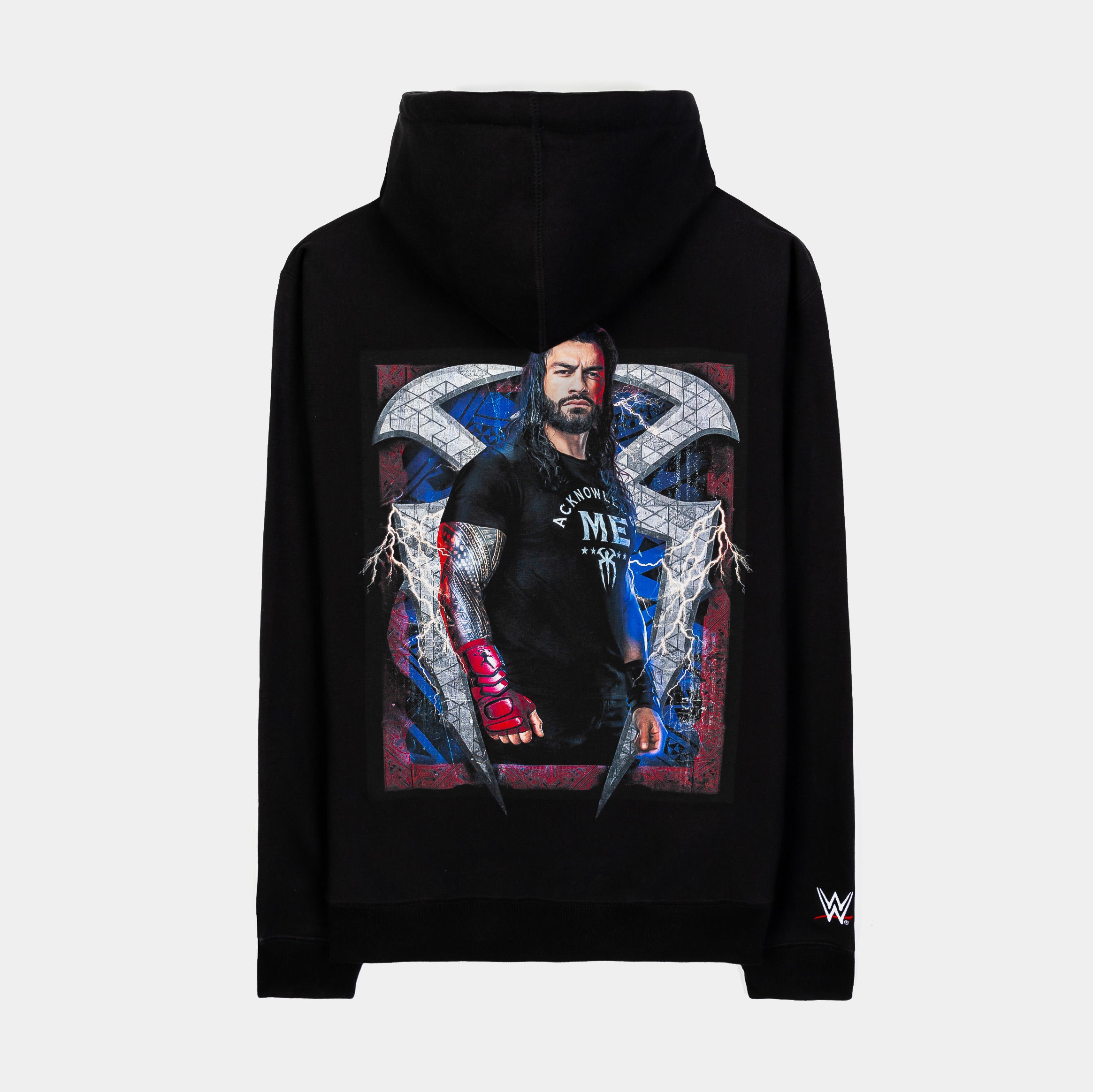 SP x WWE Roman Reigns Pullover Mens Hoodie (Black/Red)