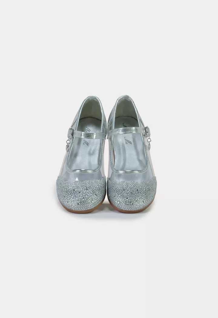 Strass Transparent Party Flat Shoes