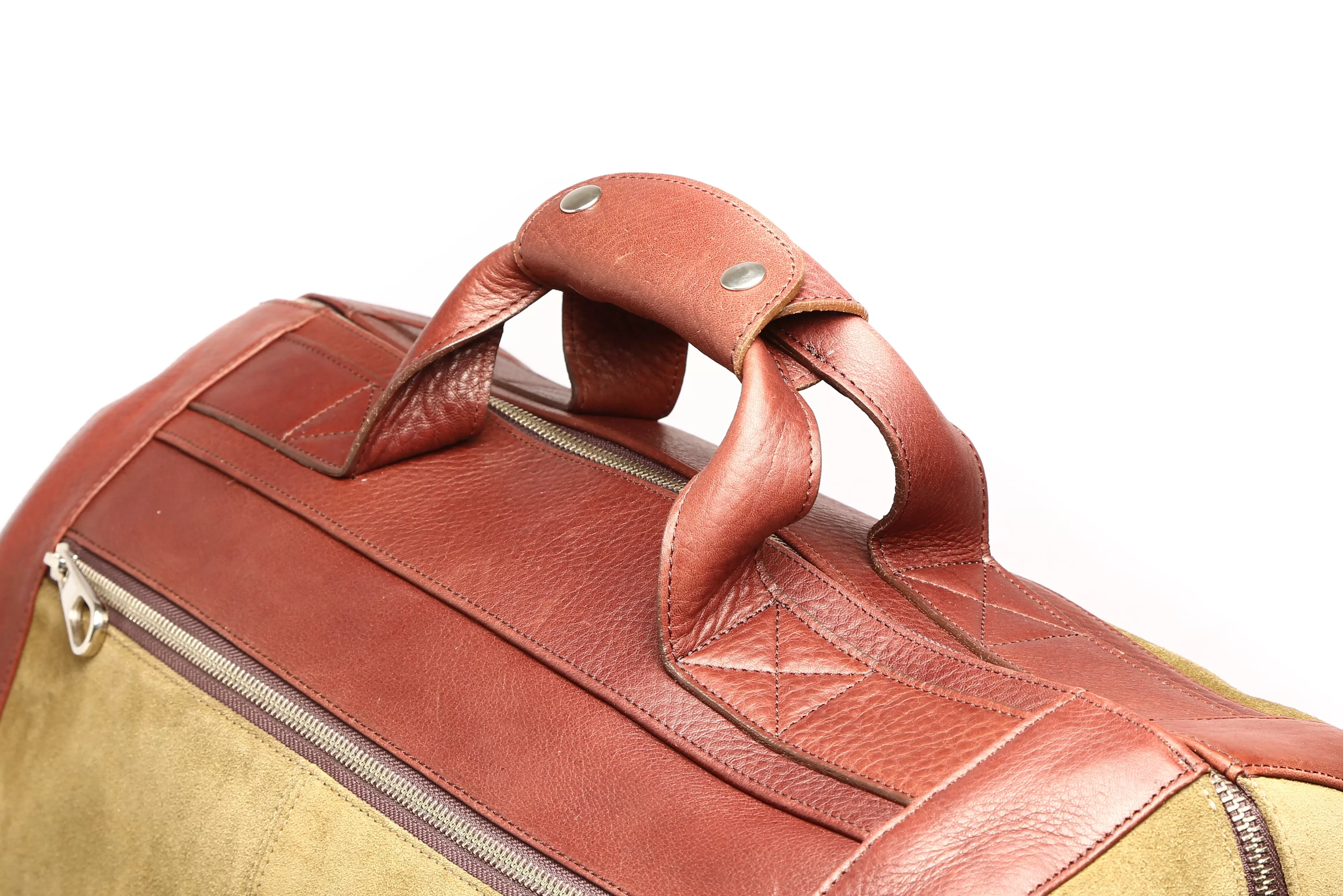 Suit Travel Bag Olive Suede