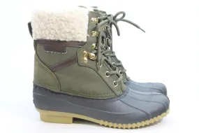 Tommy Hilfiger Rian Women's Green Boots 6M(ZAP19176)