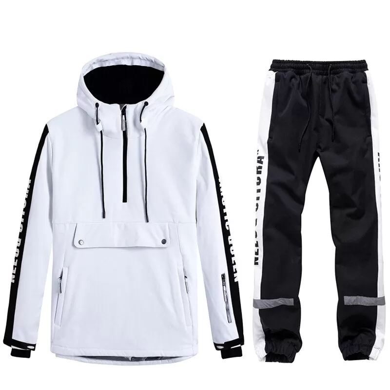 Unisex Couples Ski Suit Women's Ski Jackets and Pants Set Two Pieces