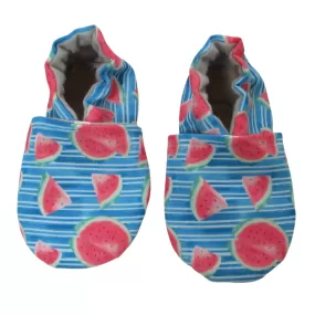 Watermelon Stripes Canvas Baby Shoes