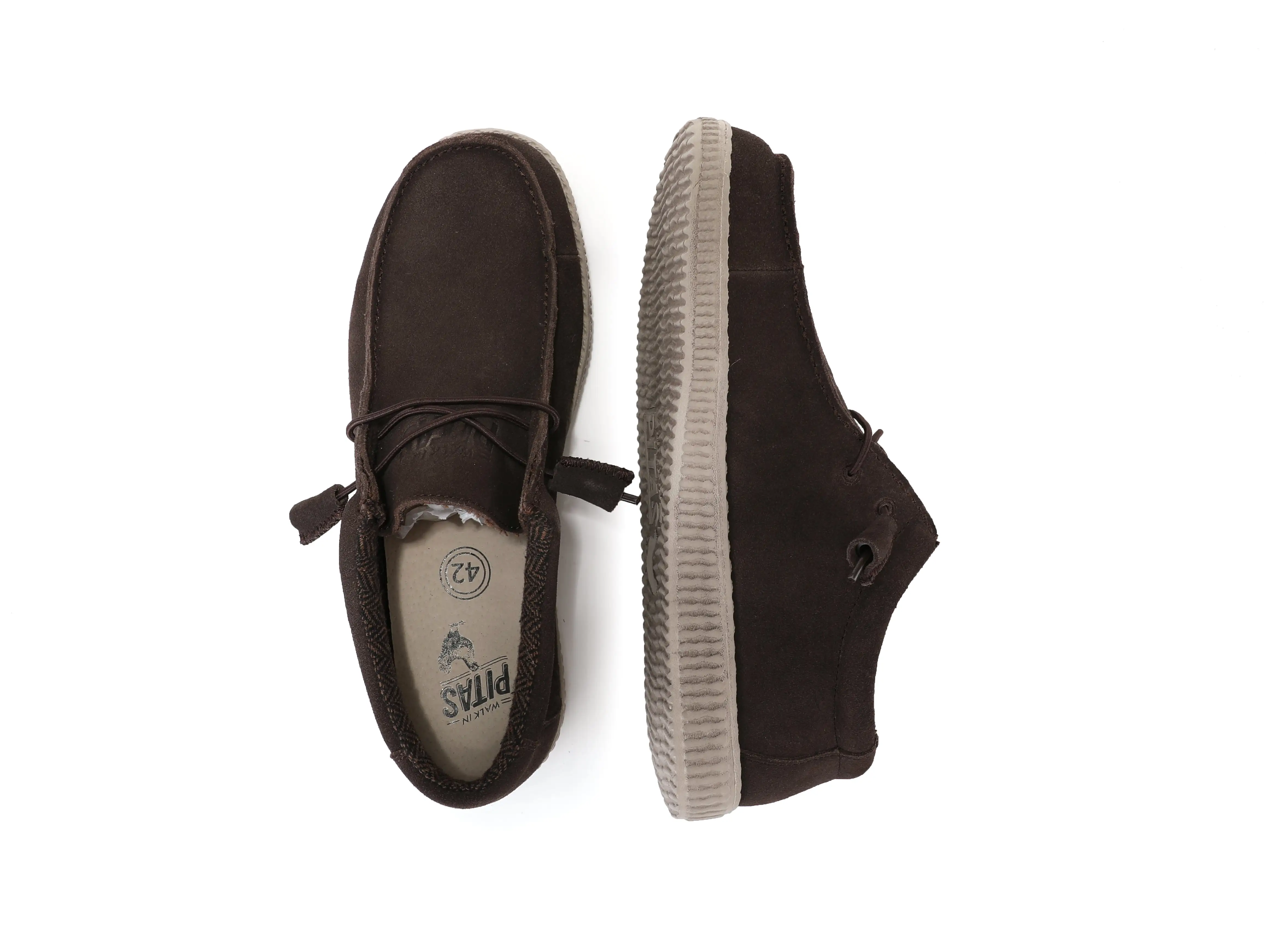 WP150 Water Resistant Dark Tan Suede Easy-On Wallabi