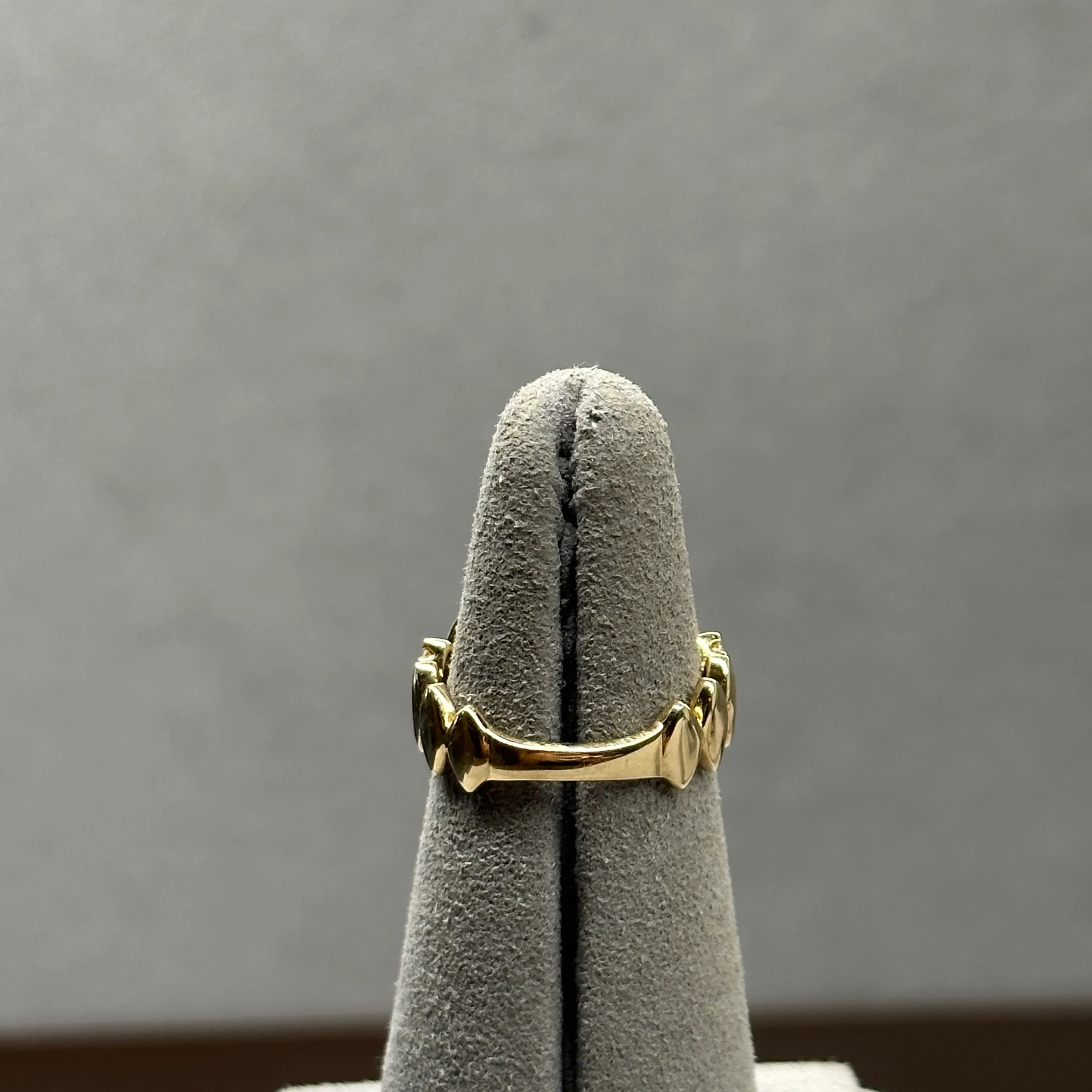 Yellow Gold Vertical Marquise Design Diamond Ring