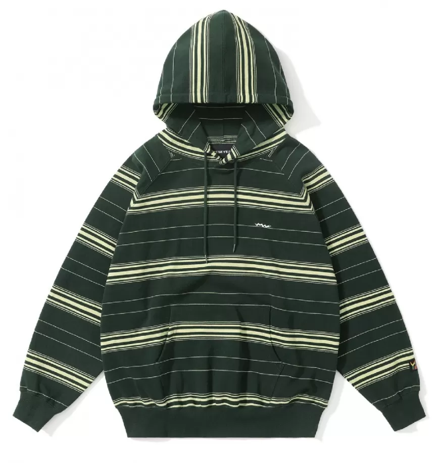 YESEYESEE  |[YESEYESEE] ★ SN-Stripe Raglan Hoodie