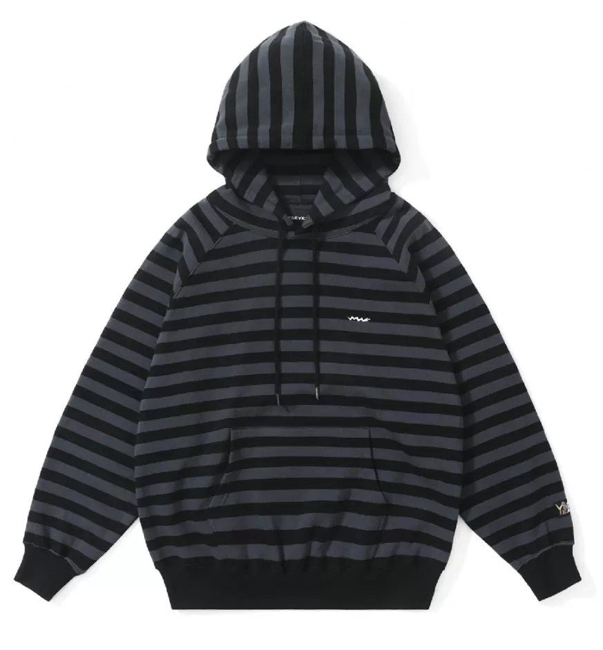 YESEYESEE  |[YESEYESEE] ★ SN-Stripe Raglan Hoodie