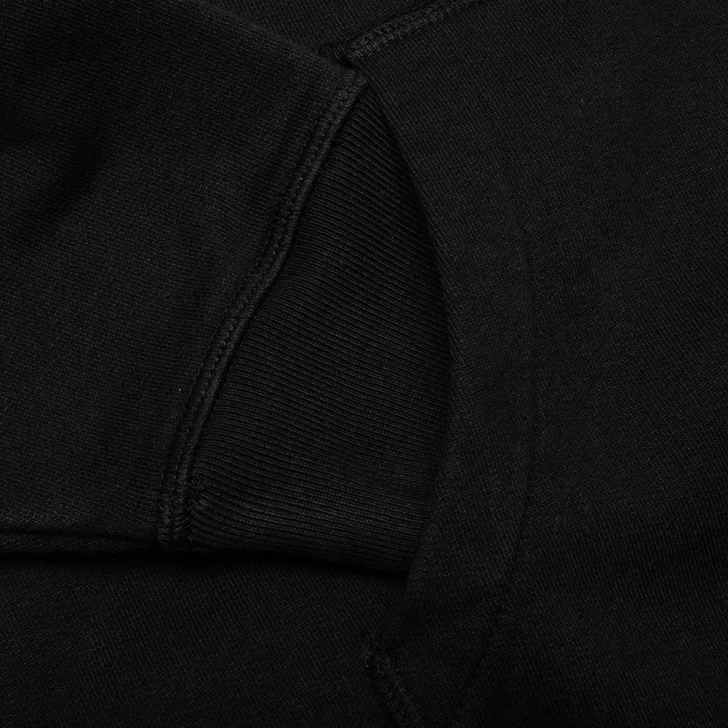 Zipped Pigeon Zip Hooded Sweatshirt - Black